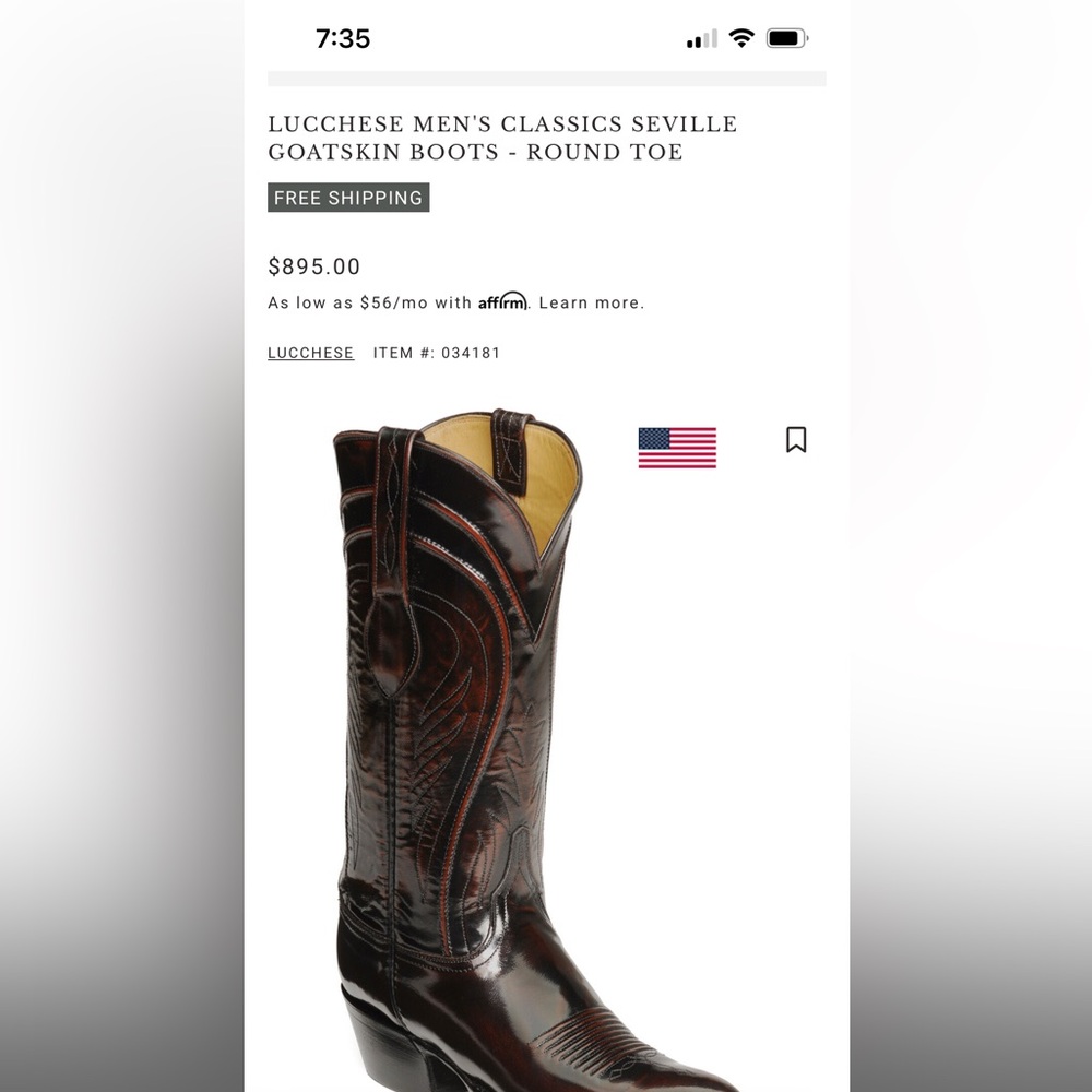 Lucchese Men's Cowboy Boots